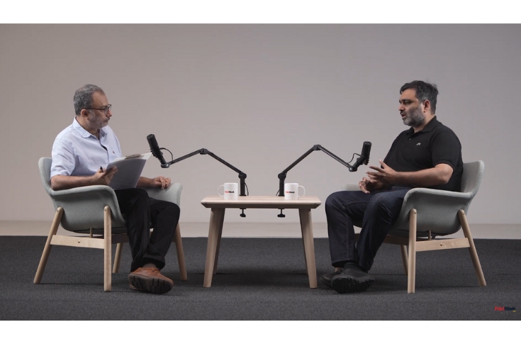 Nitin Garg of NBG Printographic Machinery speaking at The PrintWeek Studio about rigid boxes, paper bags, paper cups, flexo presses, and Drupa preparations