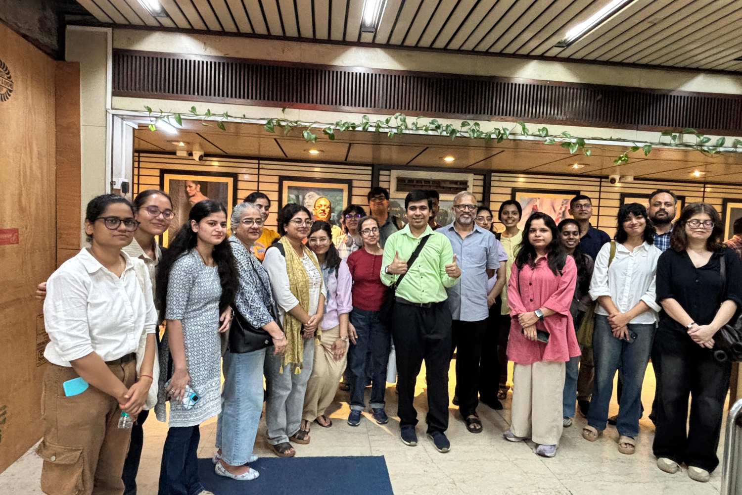 Students of the Book Publishing Course hosted by National Book Trust on a field trip to Thomson Press in Faridabad on 8 July 2026, accompanied by NBT officer-in-charge Rubin DCruz