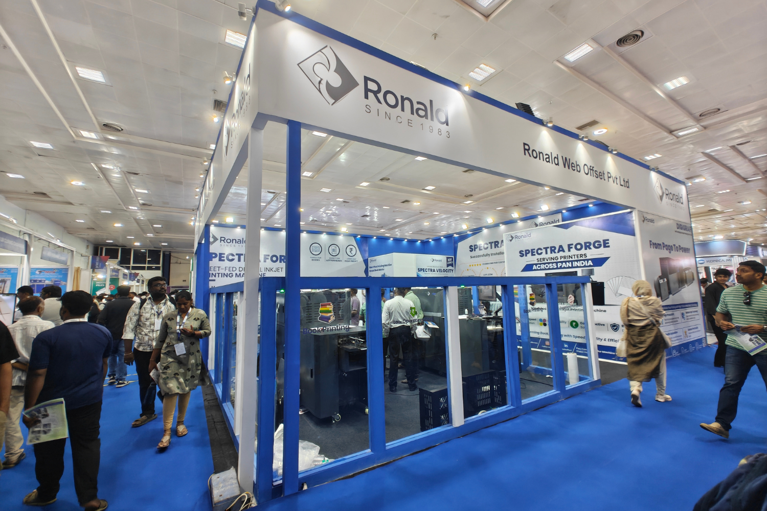 Ronald highlights Spectra Forge inkjet press at PrintExpo Chennai 