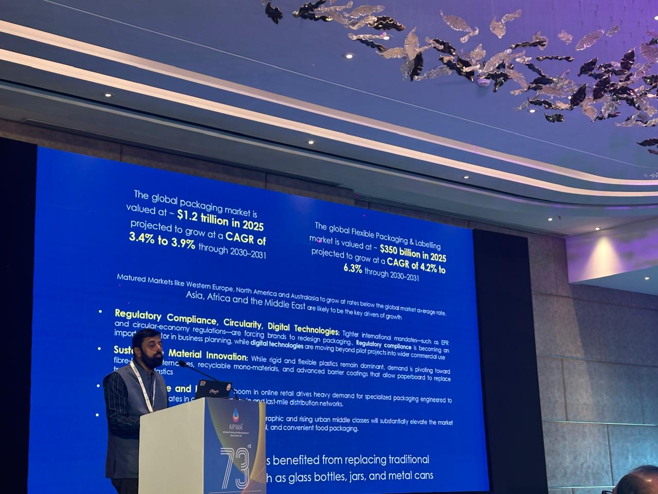 At AIPIMA’s 73rd AGM and Seminar in Mumbai, Diageo India’s packaging chief Sanjay Ghoshal outlined global and domestic growth trajectories, consumer trends, and the non‑negotiables shaping the future of inks and packaging.